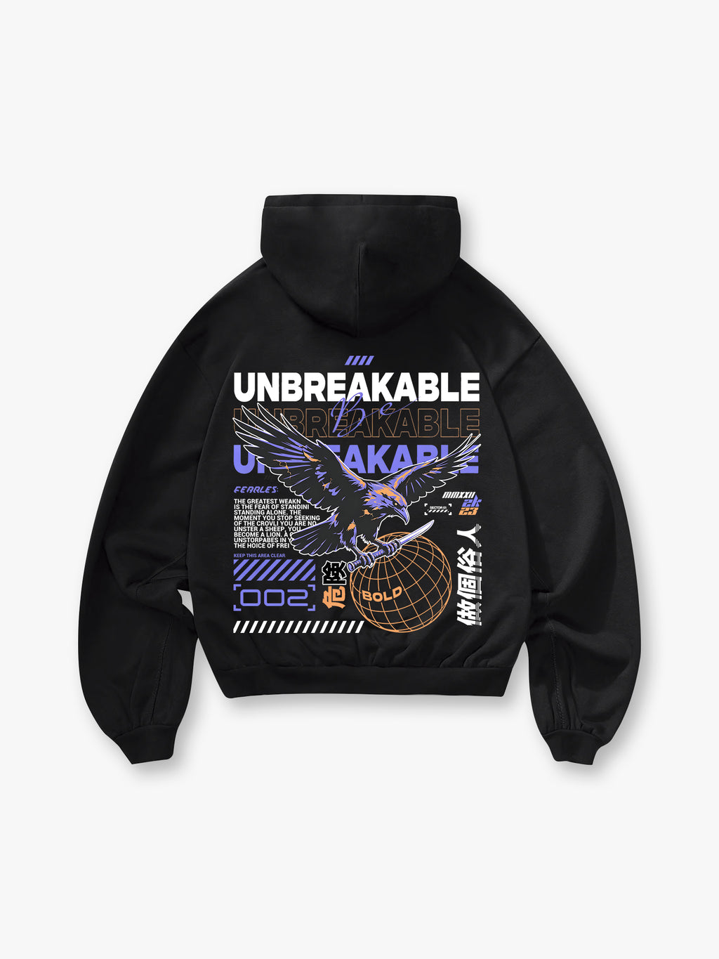 Unbreakable Eagle Globe Hoodie