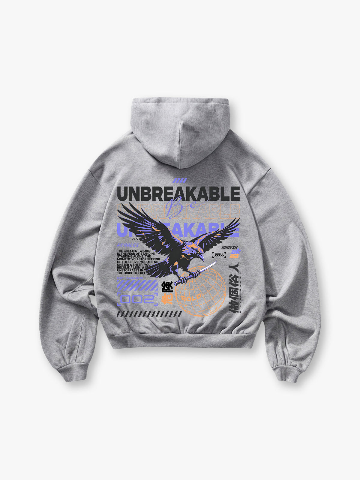 Unbreakable Eagle Globe Hoodie