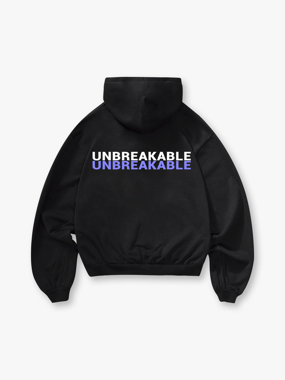 Double Text Graphic Hoodie