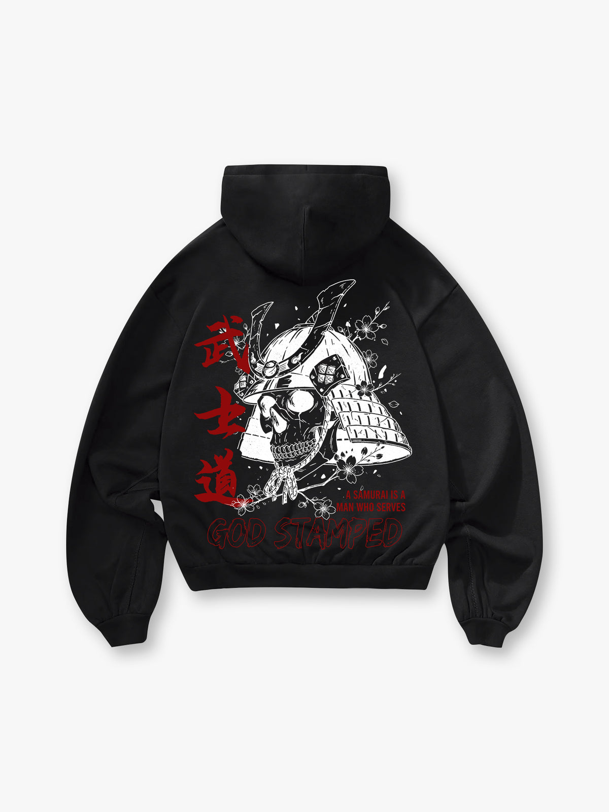 Bushido Samurai Helmet Skull Hoodie