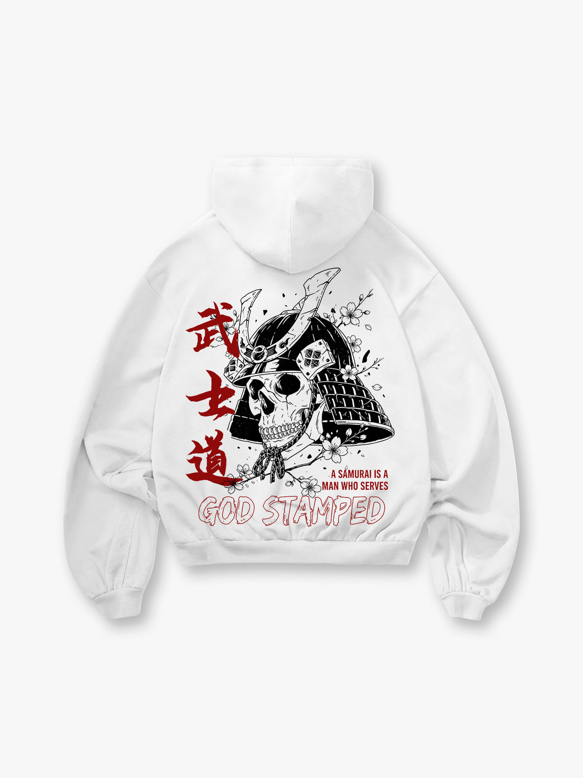 Bushido Samurai Helmet Skull Hoodie
