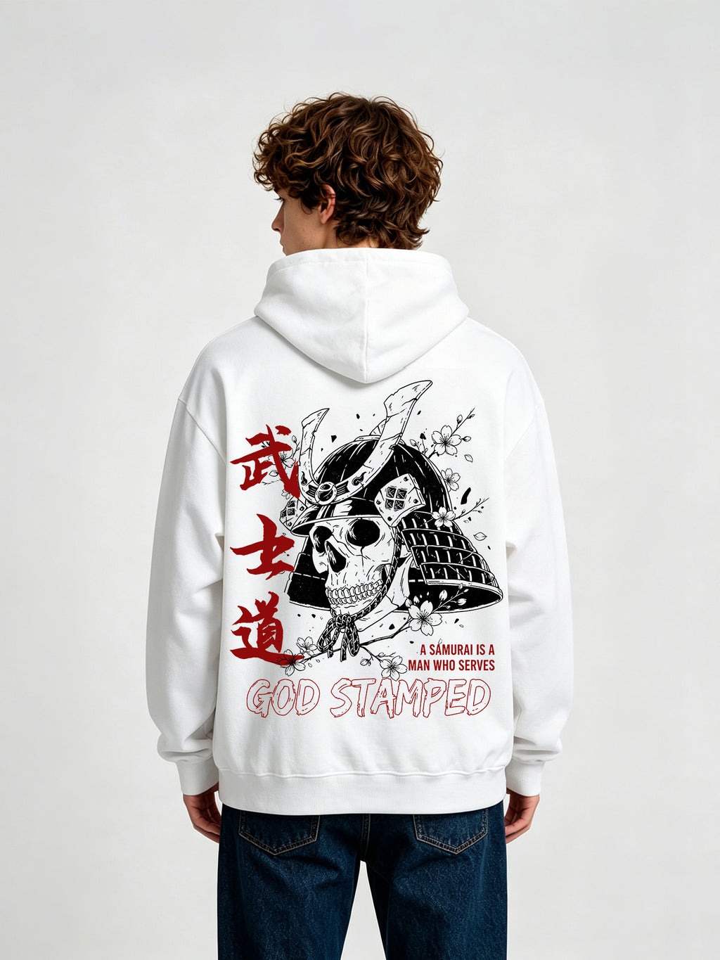 Bushido Samurai Helmet Skull Hoodie