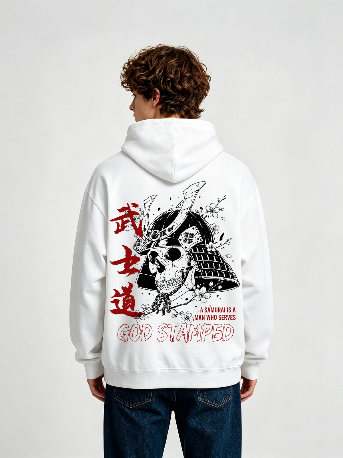 Bushido Samurai Helmet Skull Hoodie