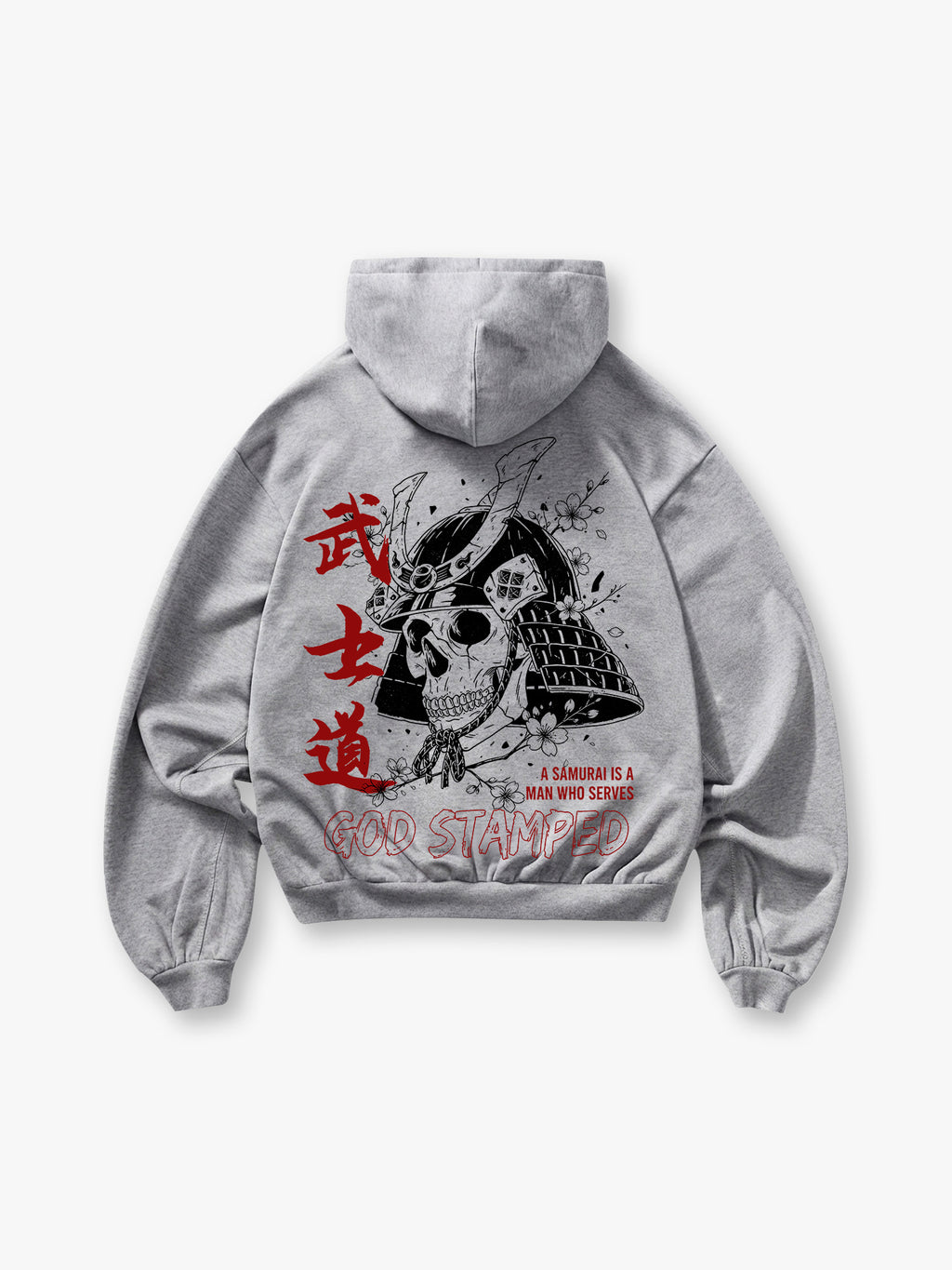 Bushido Samurai Helmet Skull Hoodie