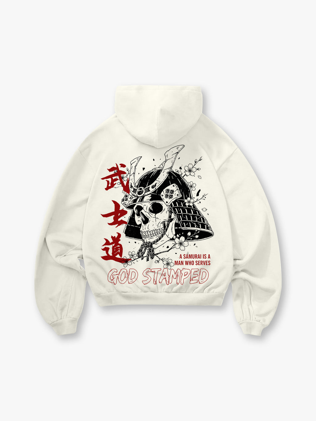 Bushido Samurai Helmet Skull Hoodie