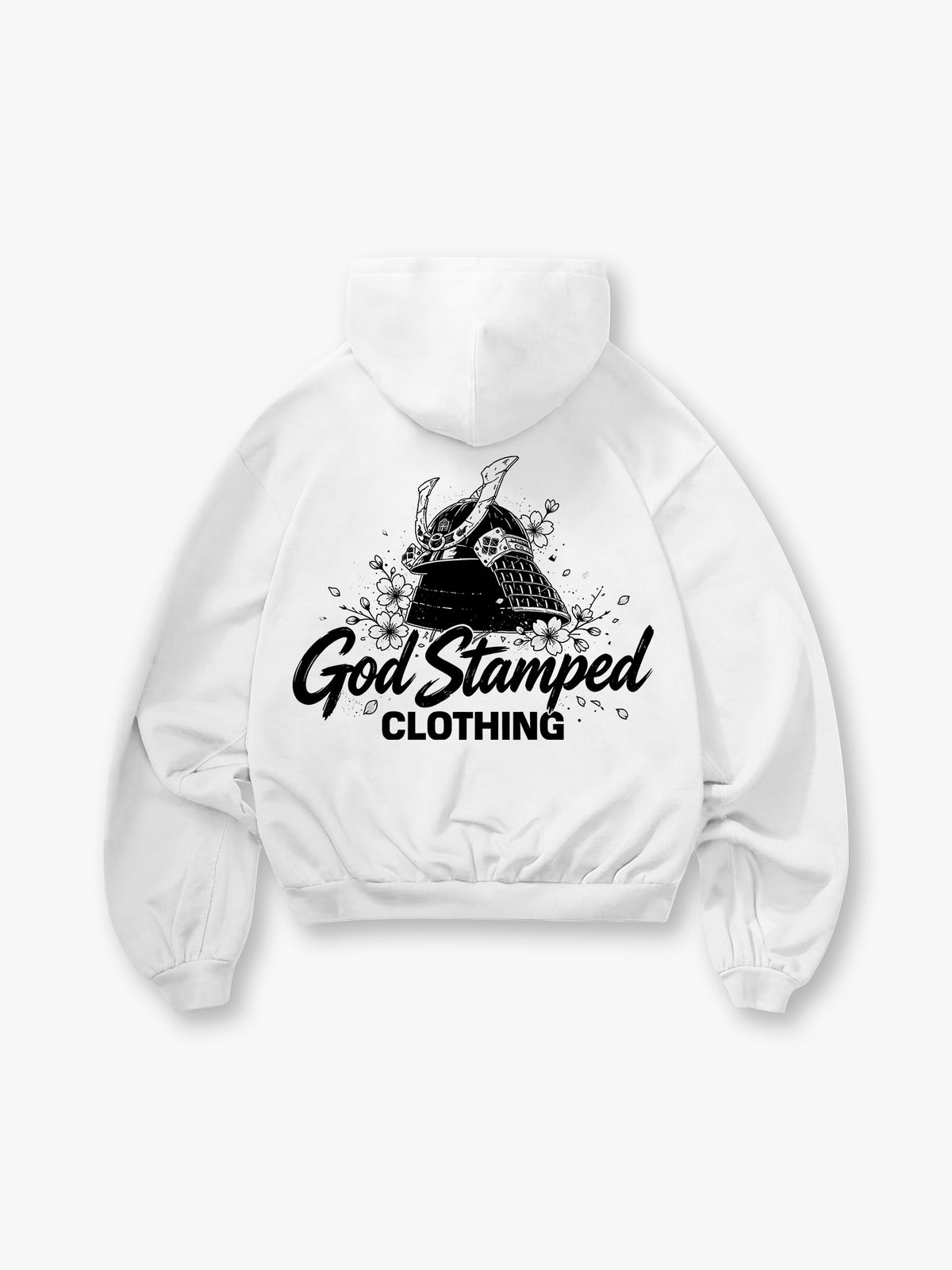 Samurai Helmet Sakura Hoodie