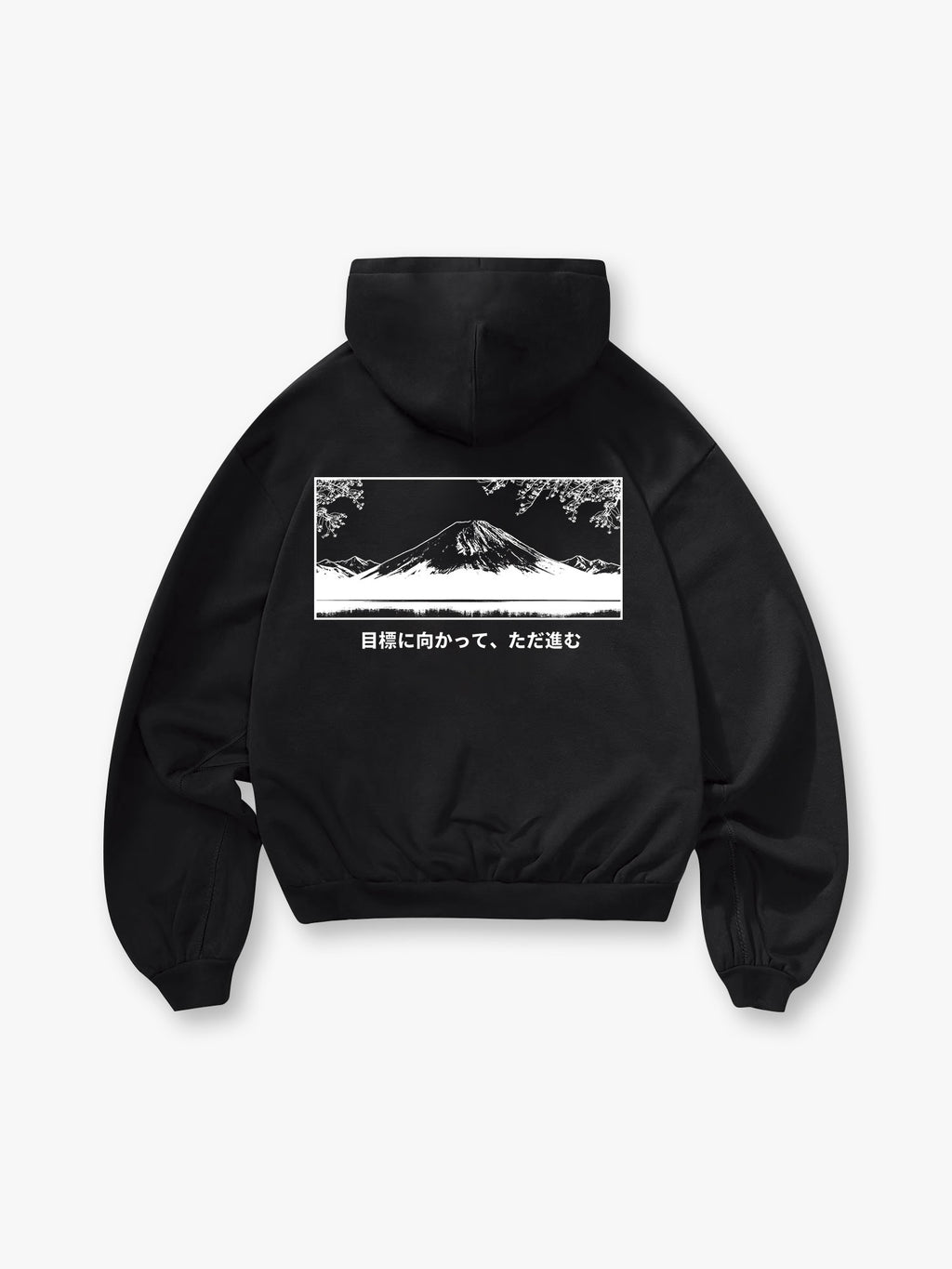 Mt Fuji Cherry Blossom Hoodie