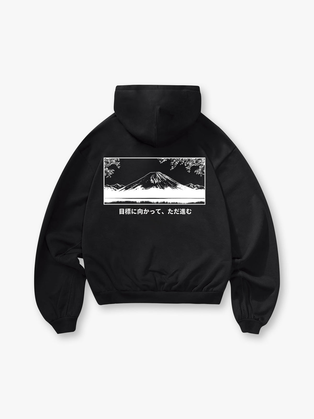 Mt Fuji Cherry Blossom Hoodie