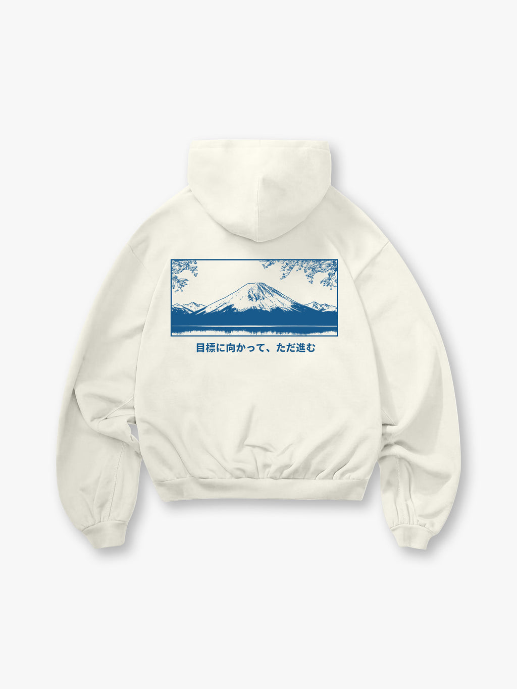 Mt Fuji Cherry Blossom Hoodie