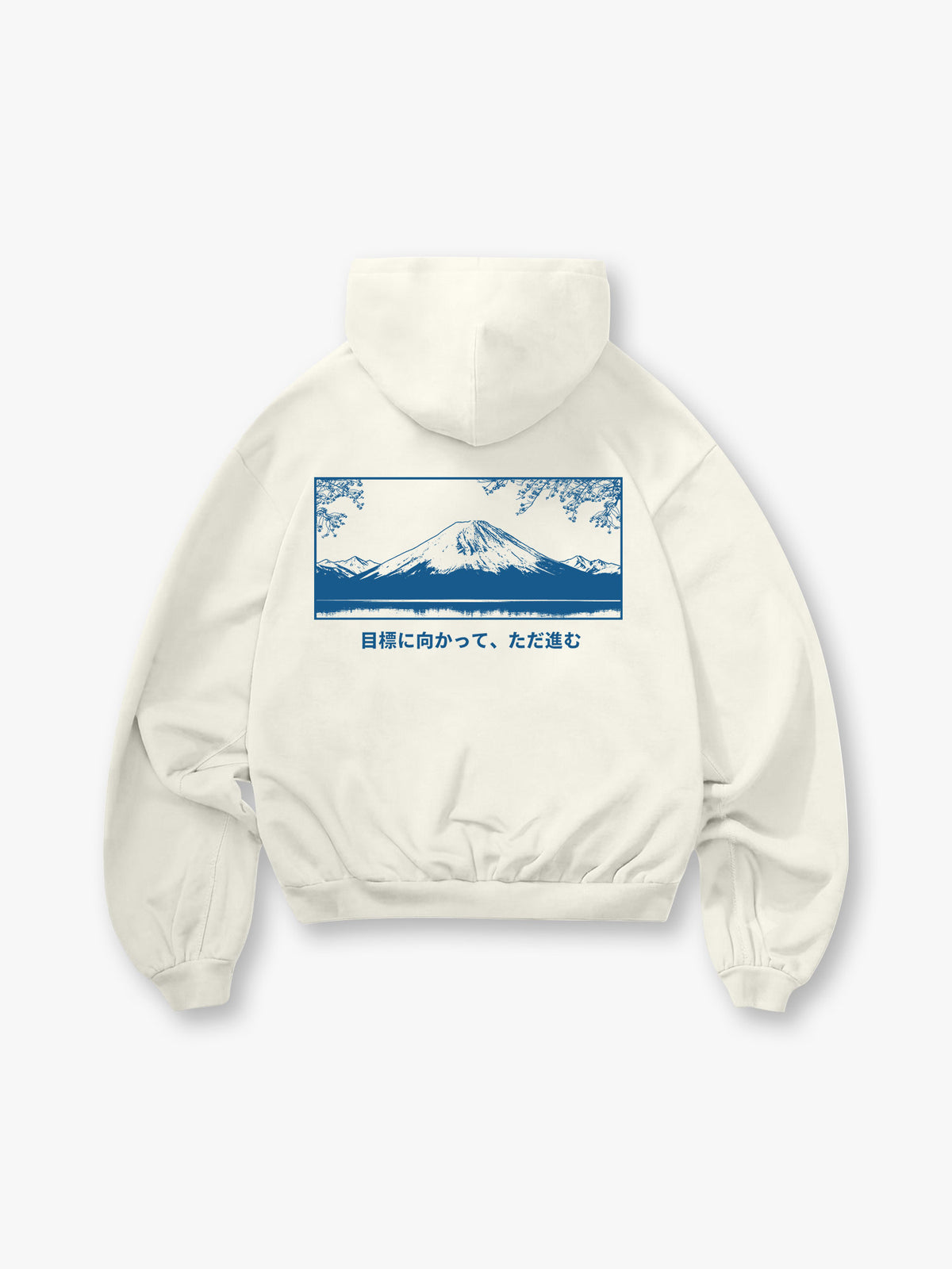 Mt Fuji Cherry Blossom Hoodie