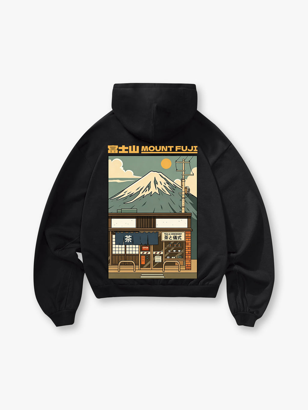 Mount Fuji Tea Shop Hoodie