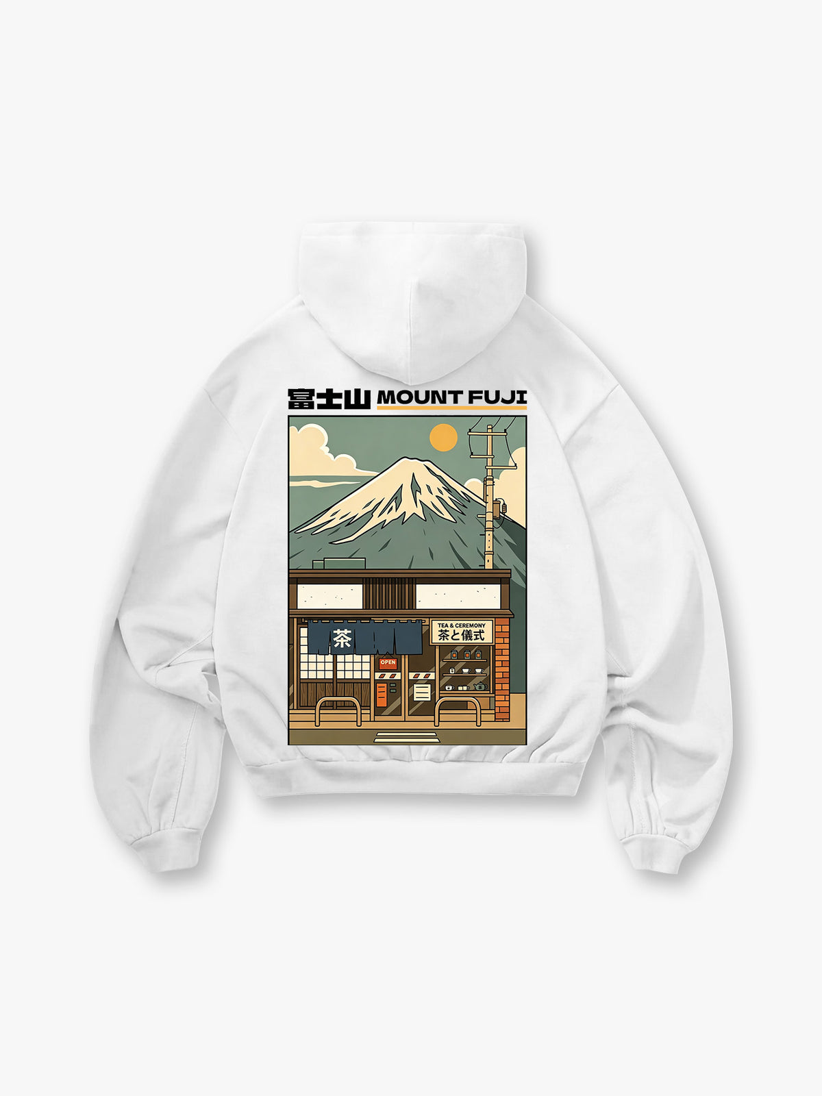 Mount Fuji Tea Shop Hoodie