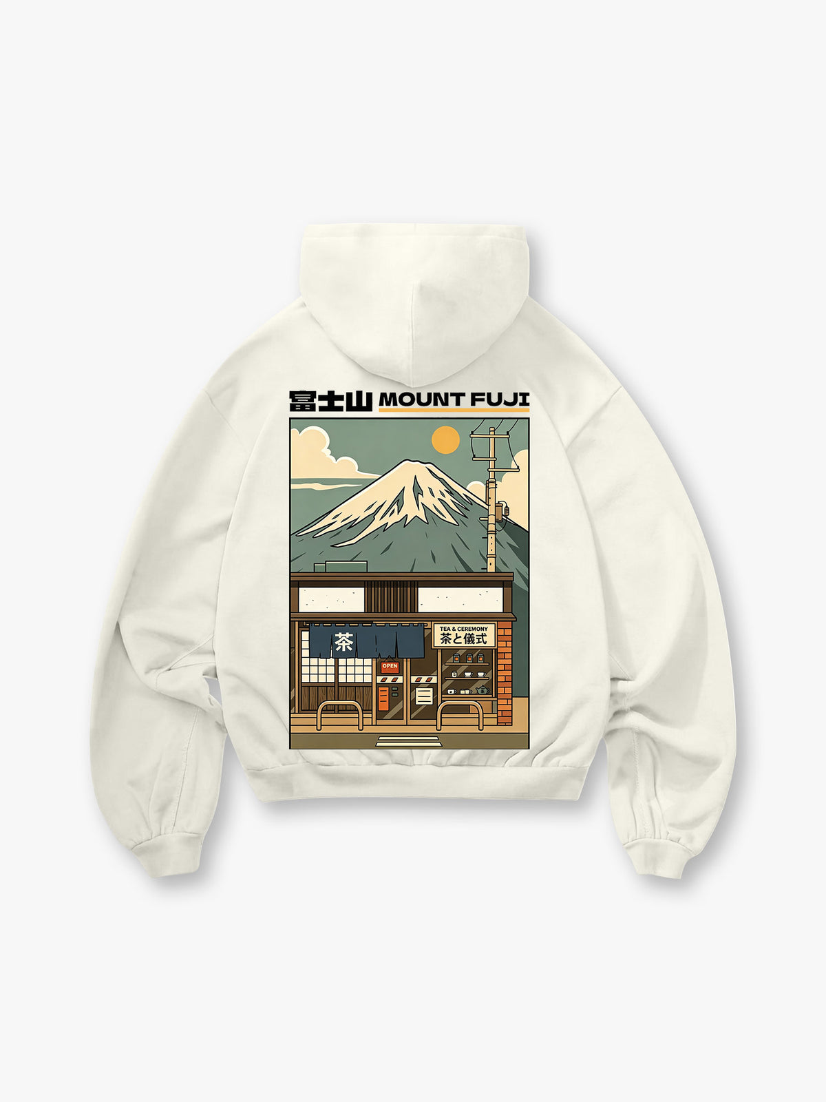 Mount Fuji Tea Shop Hoodie