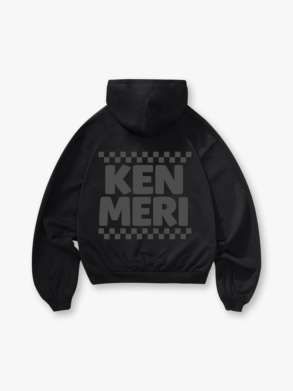 Checkered JDM Text Hoodie