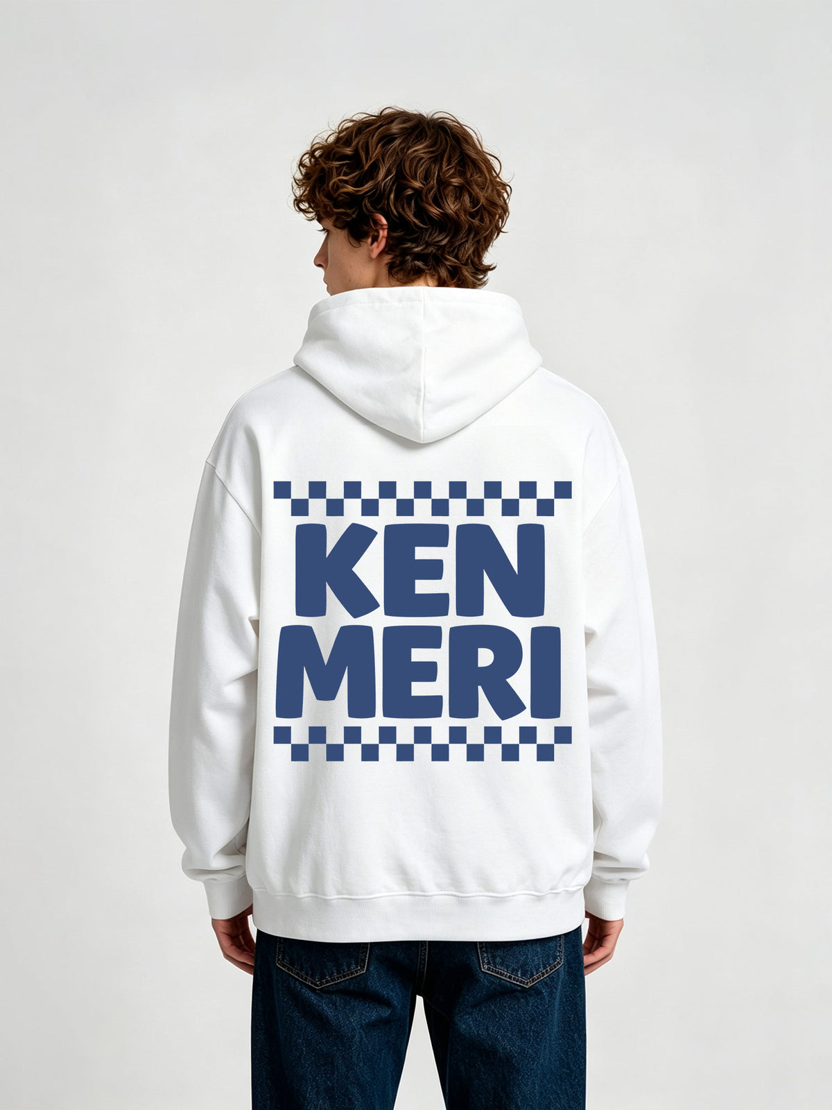 Checkered JDM Text Hoodie