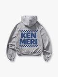 Checkered JDM Text Hoodie