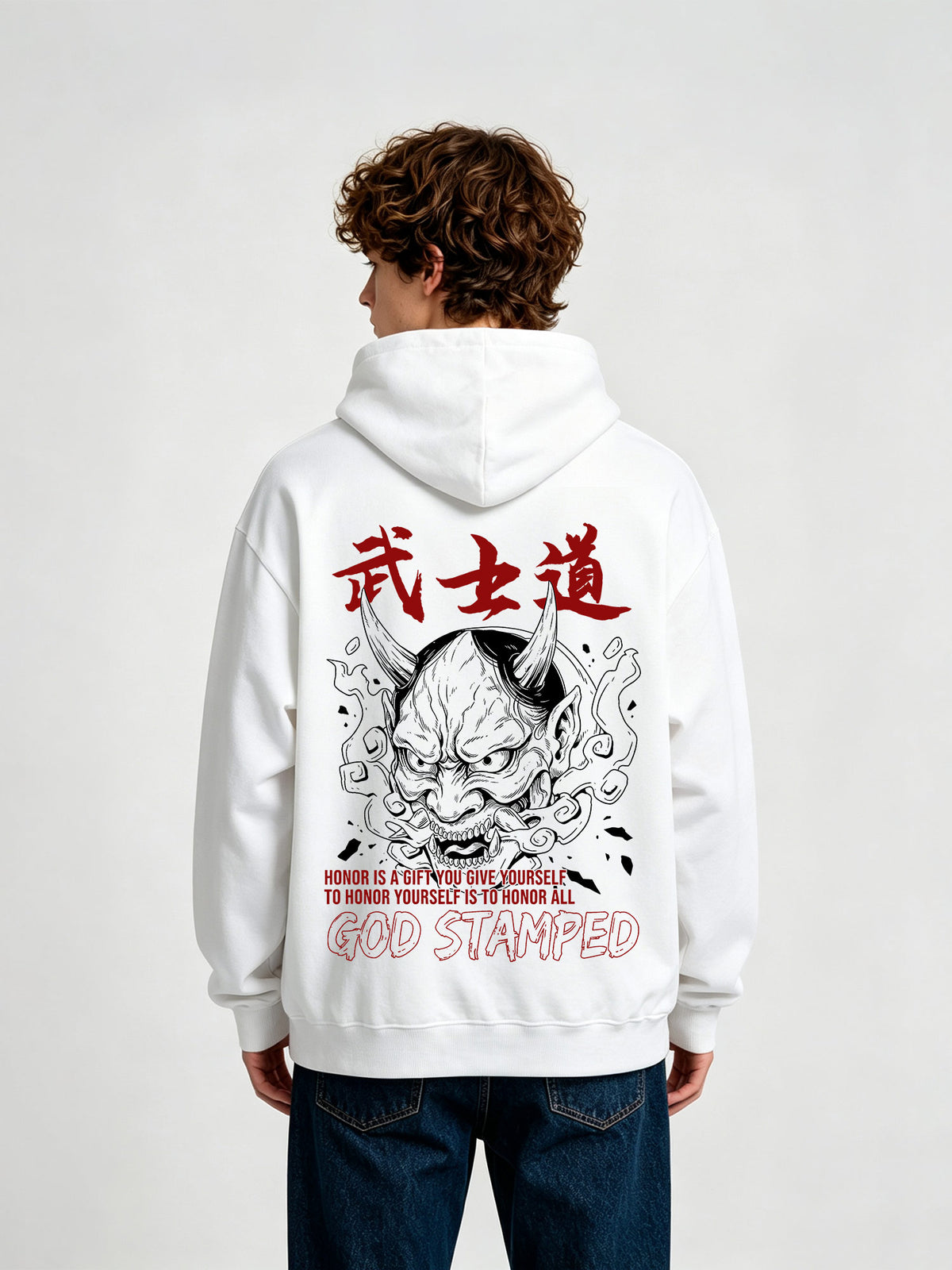 Bushido Oni Mask Hoodie