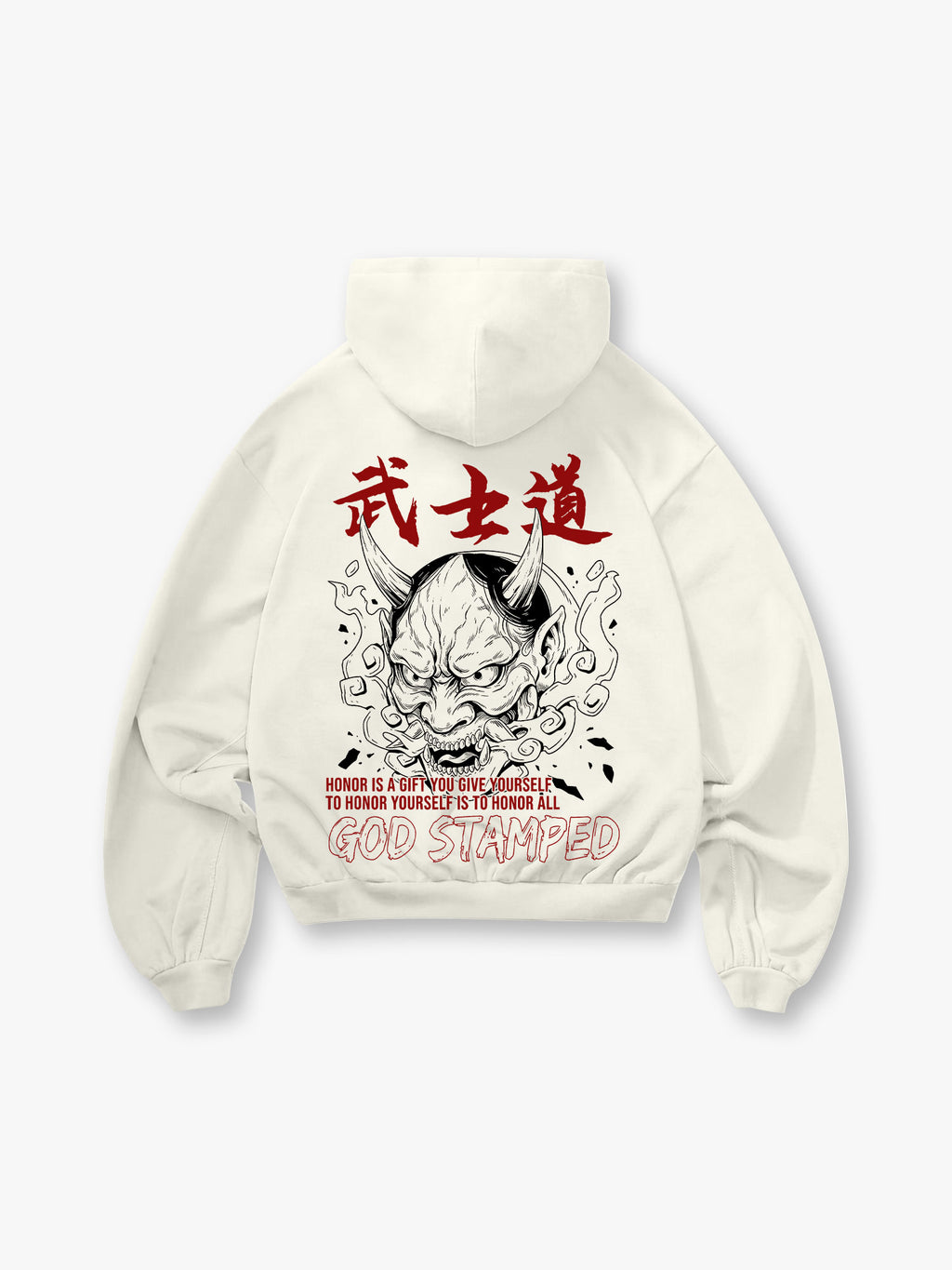 Bushido Oni Mask Hoodie