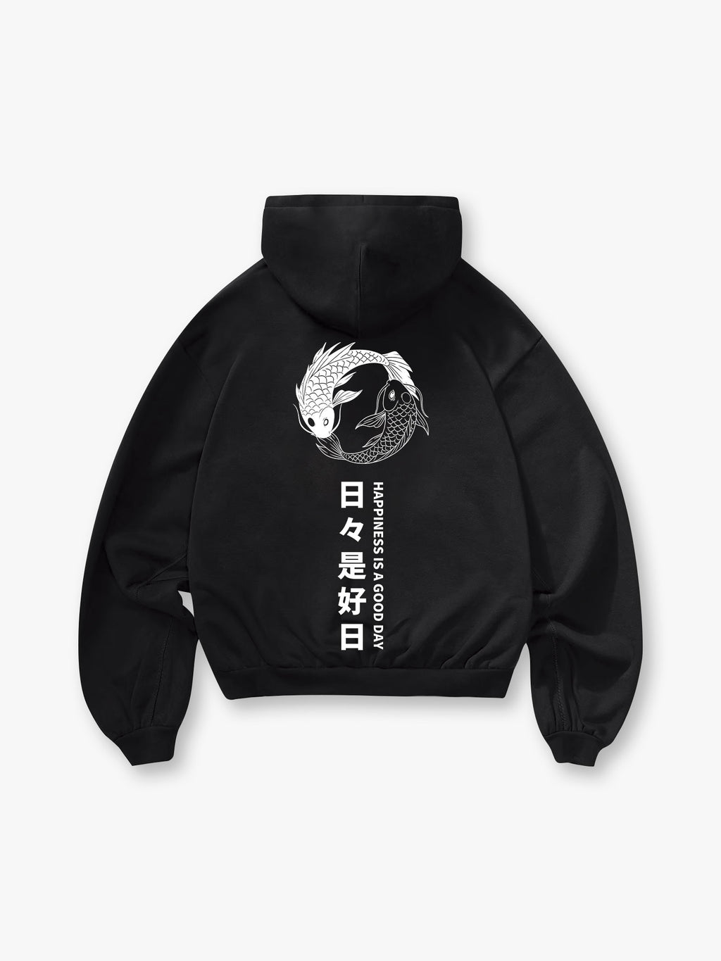 Koi Fish Japanese Kanji Hoodie