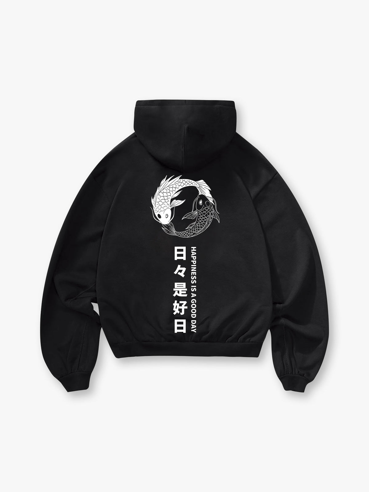Koi Fish Japanese Kanji Hoodie