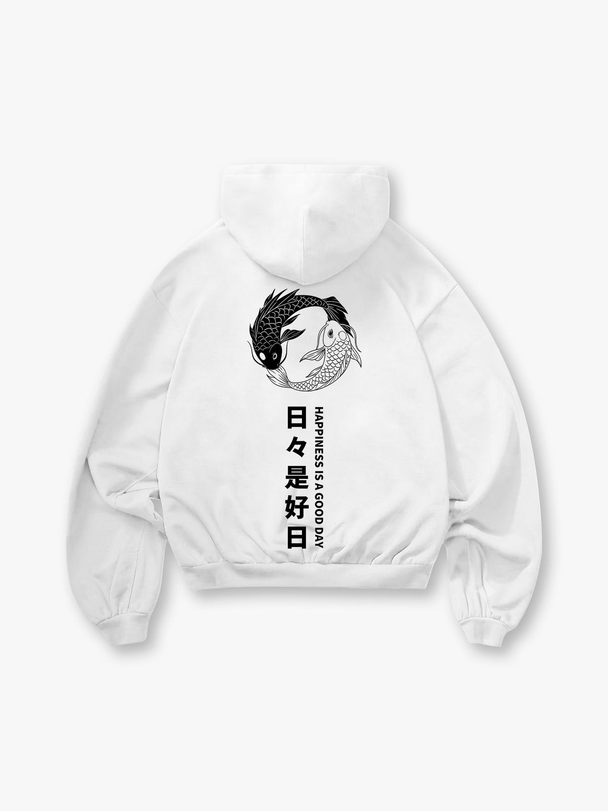 Koi Fish Japanese Kanji Hoodie