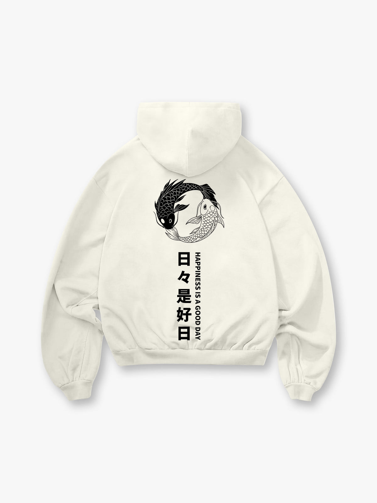 Koi Fish Japanese Kanji Hoodie