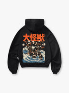 Kaiju Monster Great Wave Hoodie