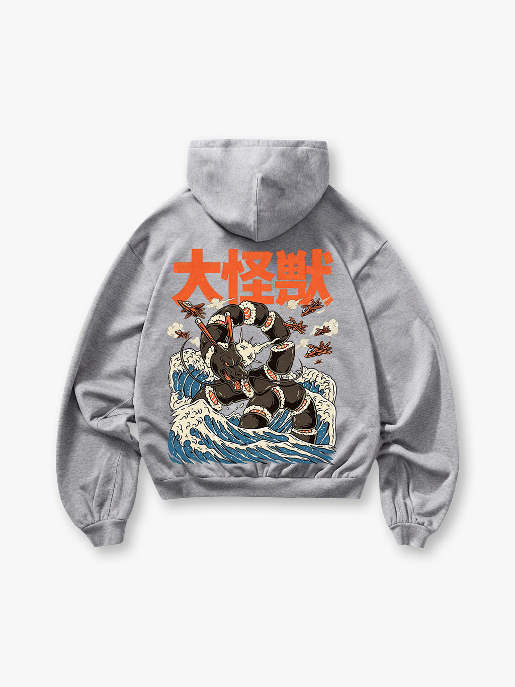 Kaiju Monster Great Wave Hoodie