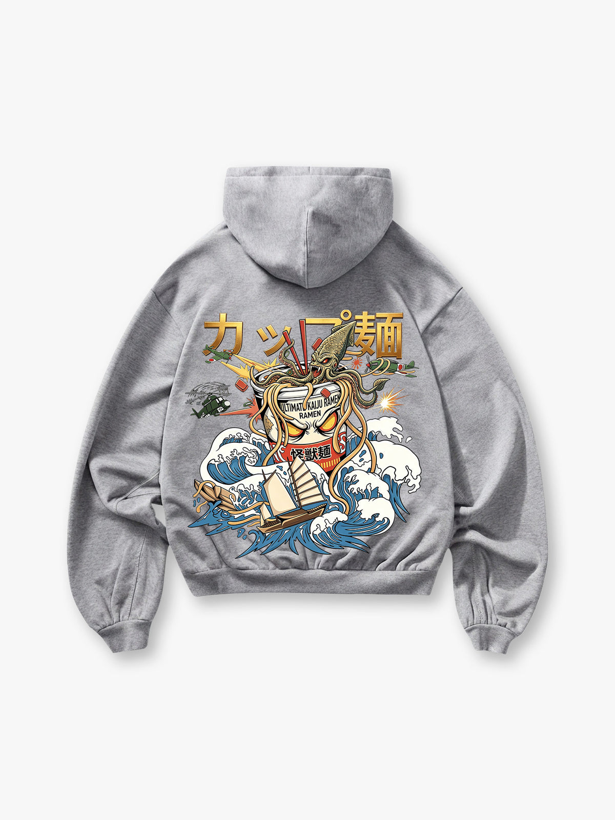 Ramen Octopus Great Wave Hoodie