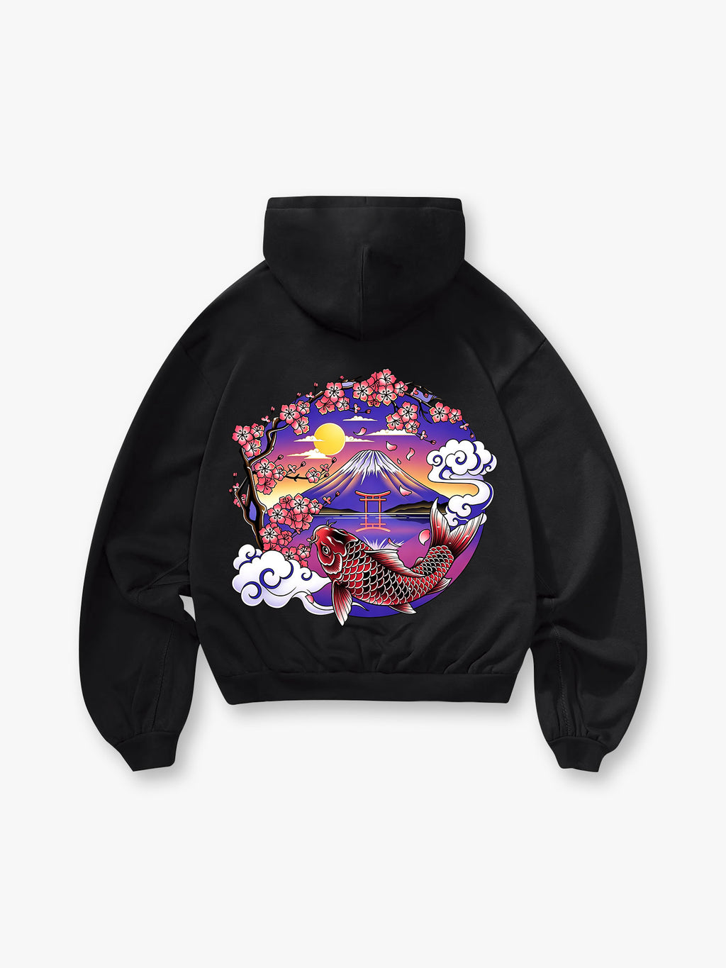 Mount Fuji Cherry Blossom Hoodie