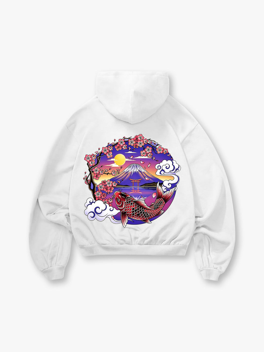 Mount Fuji Cherry Blossom Hoodie