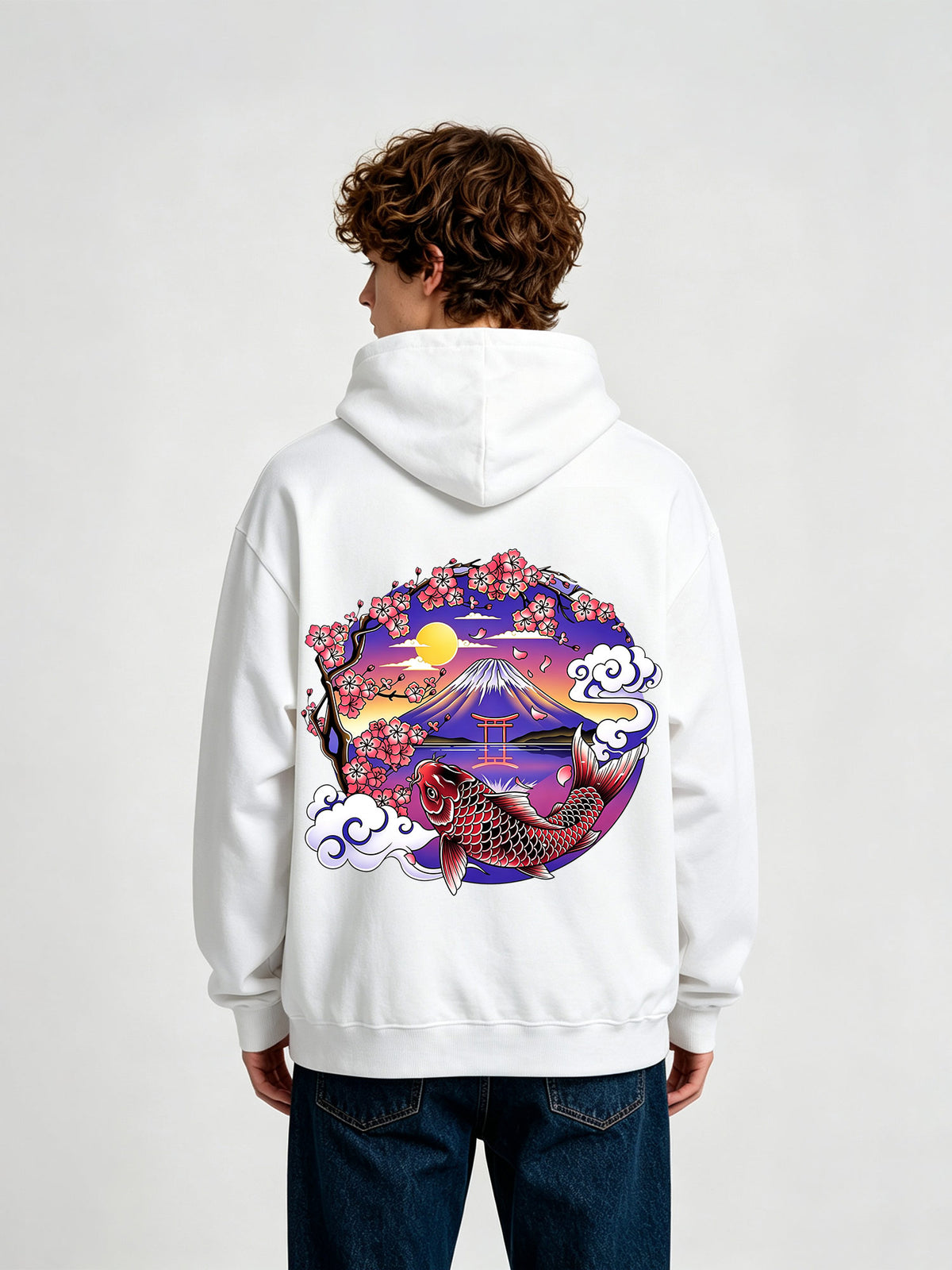 Mount Fuji Cherry Blossom Hoodie