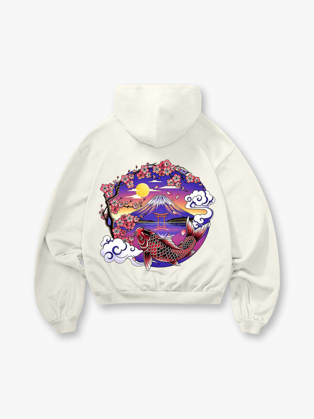 Mount Fuji Cherry Blossom Hoodie