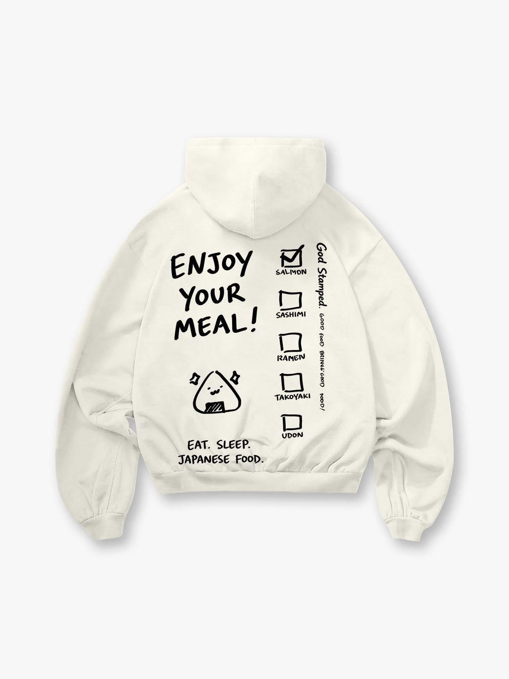 Food Checklist Onigiri Hoodie