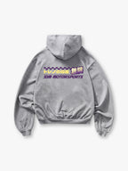 JDM  Text Back Print Cropped Hoodie Japanese Automotive Streetwear Graphic Hoodie
