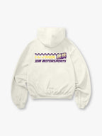 JDM  Text Back Print Cropped Hoodie Japanese Automotive Streetwear Graphic Hoodie