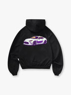 GR86 JDM Sports Car Back Print Cropped Hoodie Japanese Tuner Automotive Streetwear Graphic Hoodie