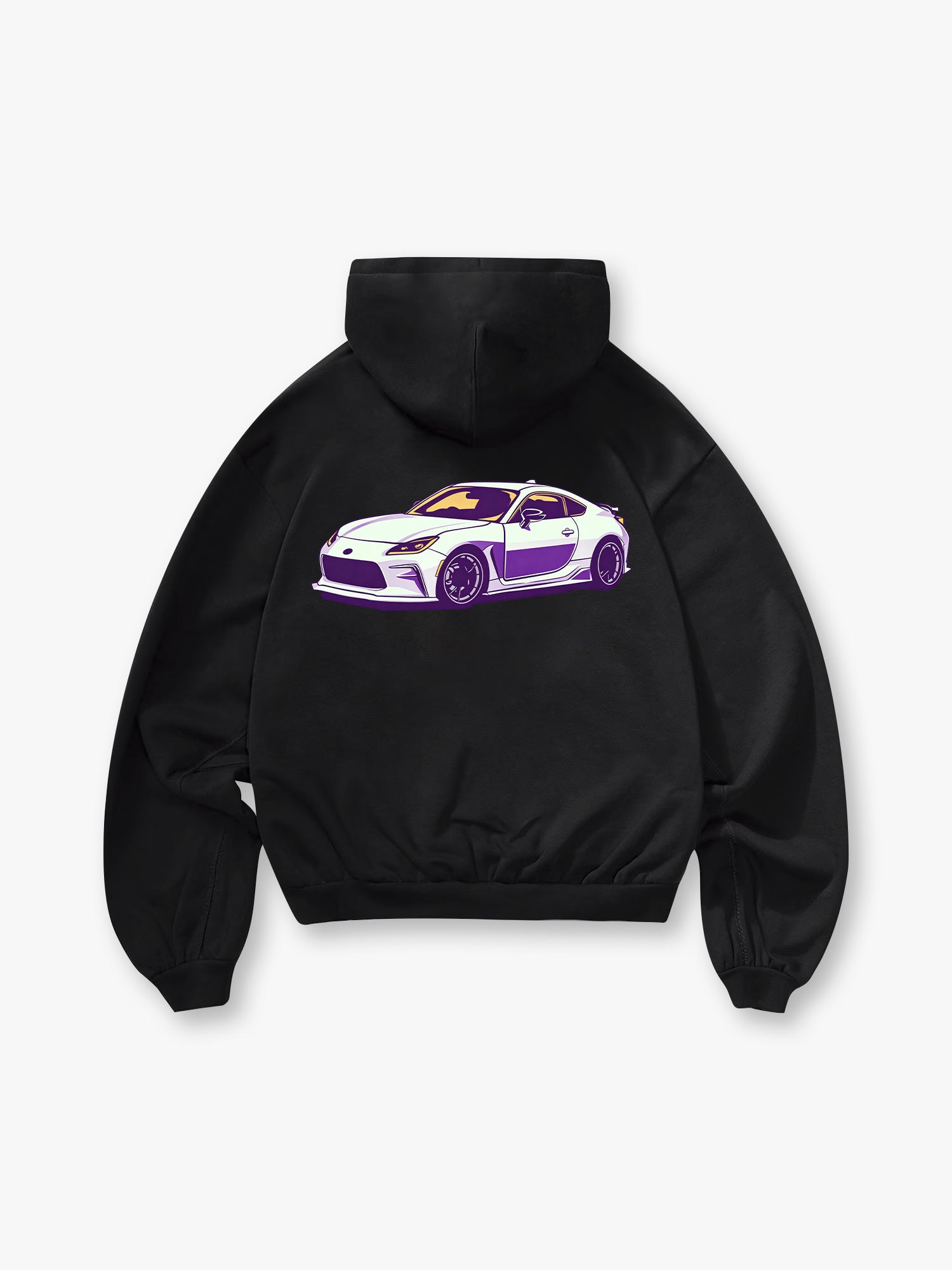 GR86 JDM Sports Car Back Print Cropped Hoodie Japanese Tuner Automotive Streetwear Graphic Hoodie