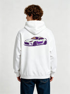 GR86 JDM Sports Car Back Print Cropped Hoodie Japanese Tuner Automotive Streetwear Graphic Hoodie