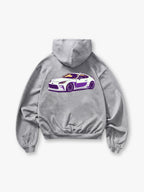 GR86 JDM Sports Car Back Print Cropped Hoodie Japanese Tuner Automotive Streetwear Graphic Hoodie