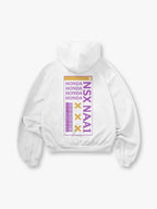 NSX NA1 JDM Barcode Typography Graphic Cropped Hoodie Back Print Unisex Japanese Car Streetwear Hooded Pullover Hoodie