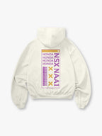 NSX NA1 JDM Barcode Typography Graphic Cropped Hoodie Back Print Unisex Japanese Car Streetwear Hooded Pullover Hoodie