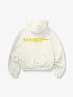 T5 1985 Racing Checkered Flag Text Back Print Cropped Hoodie Motorsport Automotive Streetwear Hoodie