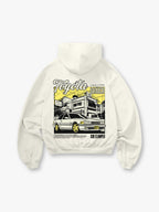 JDM Soarer Classic Coupe Street Scene Back Print Cropped Hoodie Japanese Automotive Streetwear Hoodie