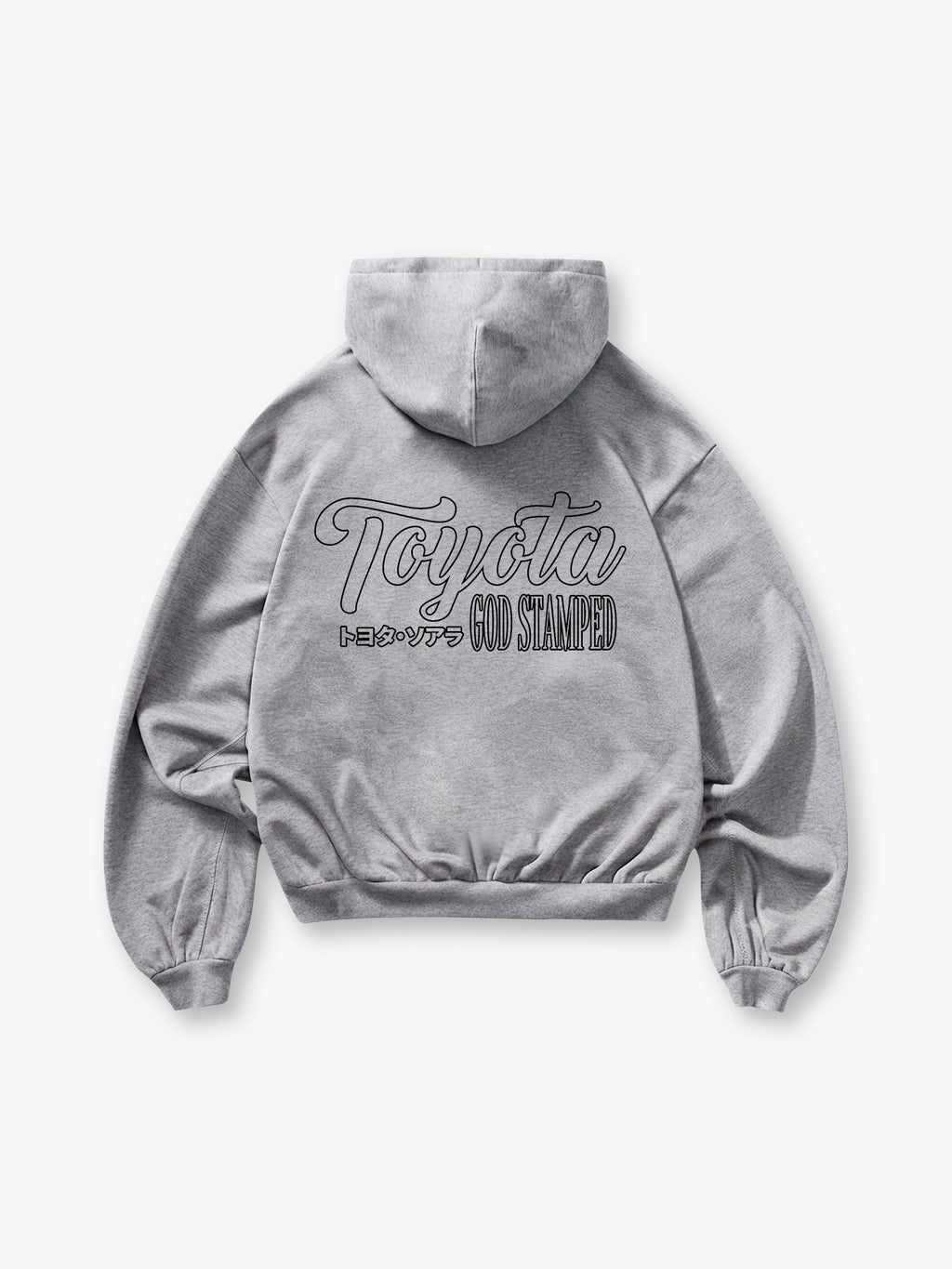 JDM Vintage Letter Back Print Cropped Hoodie Japanese Automotive Hoodie