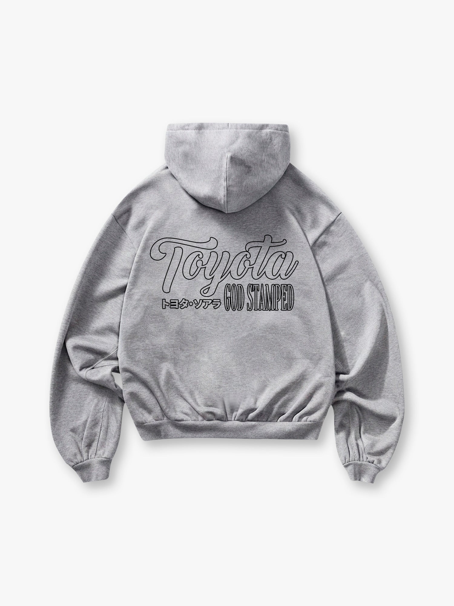JDM Vintage Letter Back Print Cropped Hoodie Japanese Automotive Hoodie