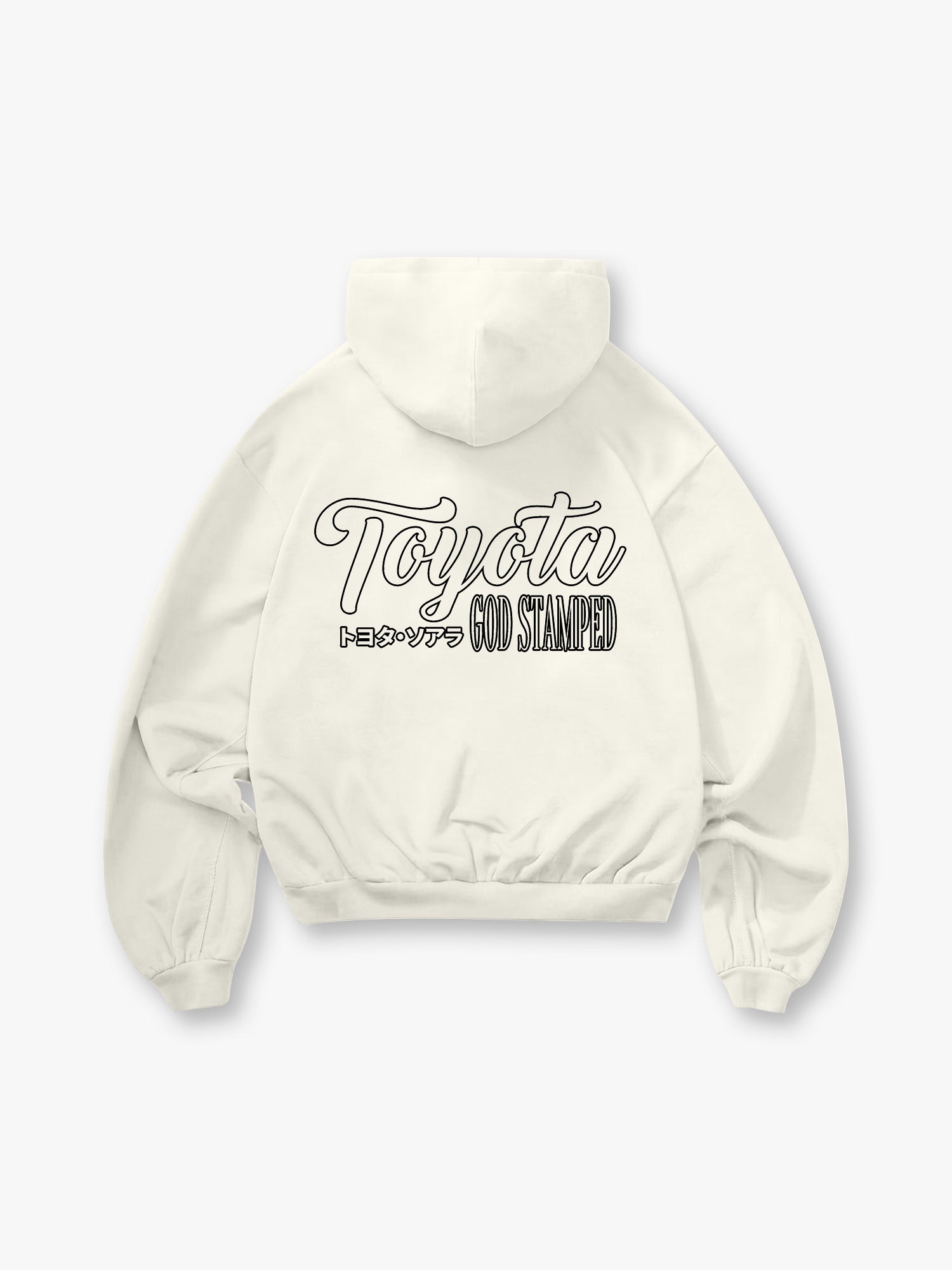 JDM Vintage Letter Back Print Cropped Hoodie Japanese Automotive Hoodie