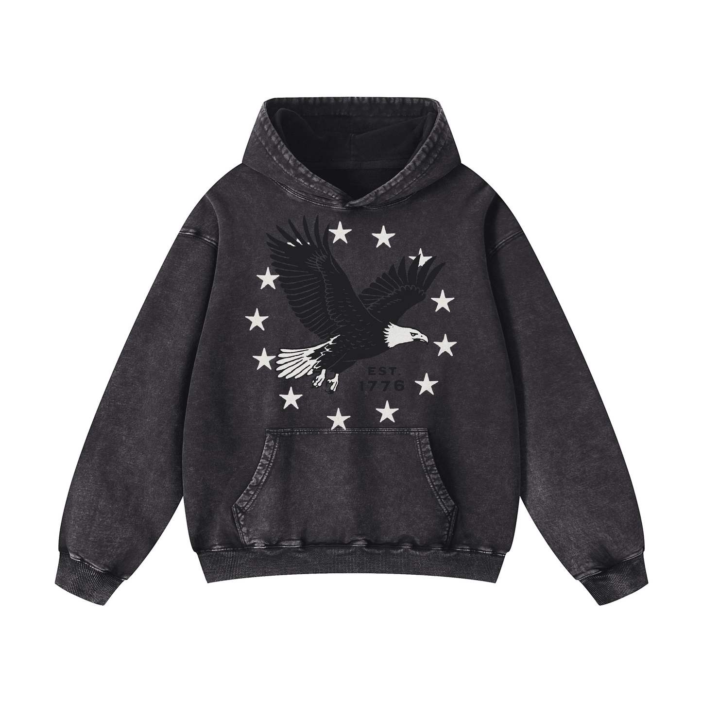 EST. 1776  Acid-Washed Hoodies（MODEL）