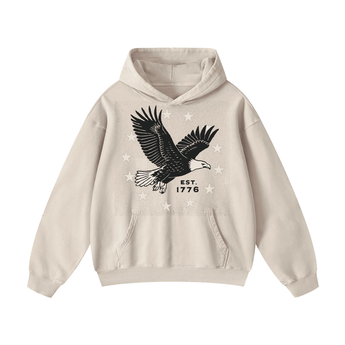 EST. 1776  Acid-Washed Hoodies（MODEL）