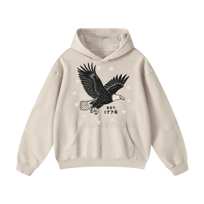 EST. 1776  Acid-Washed Hoodies（MODEL）